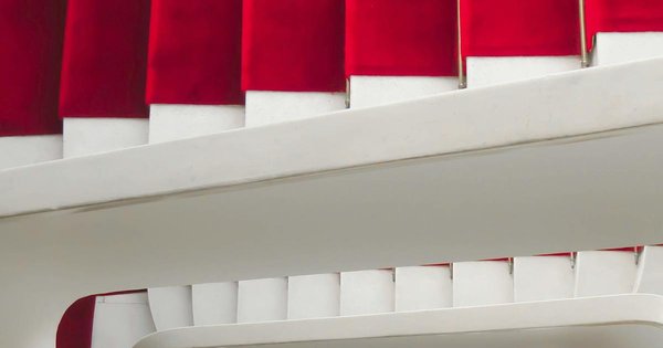 Cannes Film Festival red carpet stairs leading up to the Palais des Festivals